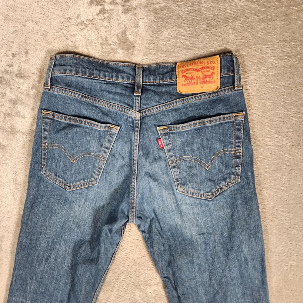 Levi's 511 Jeans Men's‎ 30X30 Blue Slim Fit Blue Denim Pants STAIN